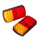 3PCS 6000K LED Car Tail Light Number Plate Light Waterproof Lamp for Truck Trailer Boat