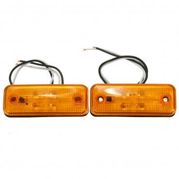 4 LED Side Marker Light Indicator Lamp for Bus Truck Trailer Lorry Caravan 12~24V E8