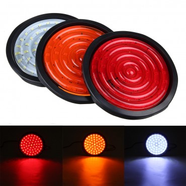 5.5 Inch Car Brake Stop Tail Light 60 LED Indicator Round Trailer Truck 24V