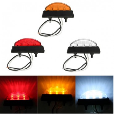 6 LED Side Marker Light Indicator Lamp Bus Truck Trailer Lorry Caravan 12/24V E4