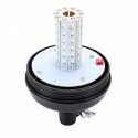 60 LED Rotating Flashing Light Amber Beacon DIN Pole Mount Tractor Warning Light Lamp 12/24V