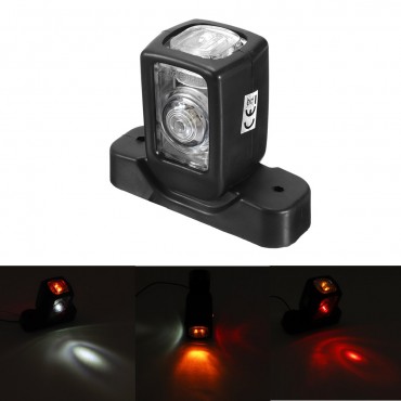 LED 3 Side Marker Light Indicator Lamp Front Rear 10V-30V For Car Truck Lorry