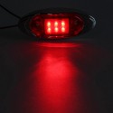 LED Chrome Side Marker Indicator Lights Lamps 24V 10cm for Truck Trailer Lorry