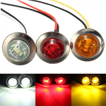 LED Side Marker Light Bulb Lamp Turn Signal Indicator Light Truck Trailer Amber Red White