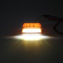 LED Side Marker Lights Indicator Lamps 24V 6500K White 2PCS for Truck Van Pickup Trailer