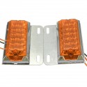 Pair 12V 12-LED Side Marker Indicator Light Lamp Commercial Trailer Truck Pickup