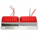 Pair 12V 12-LED Side Marker Indicator Light Lamp Commercial Trailer Truck Pickup