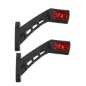 Pair LED Double Side Marker Light Stalk Indicator Lamp For 12V 24V Truck Trailer Lorry Carvan