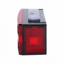 Pair LED Rectangle Stud Stop Turn Tail Lights Waterproof Red for Truck Trailer Boat