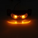 Yellow 24V LED Side Marker Lights License Plate Lamp Piranha Style with stand for Truck Trailer