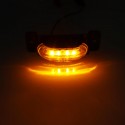 Yellow 24V LED Side Marker Lights License Plate Lamp Piranha Style with stand for Truck Trailer