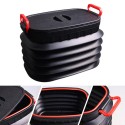 37L Foldable Car Rear Trunk Storage Box Fishing Bucket Backup Sundries Organizer Holder