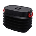 37L Foldable Car Rear Trunk Storage Box Fishing Bucket Backup Sundries Organizer Holder