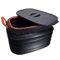 37L Foldable Car Rear Trunk Storage Box Fishing Bucket Backup Sundries Organizer Holder