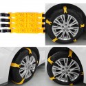 10PCS Car Snow Chain Thickened Tendon Vehicles Wheel Tyre Anti-skid TPU Chains