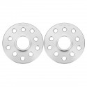 2x Alloy Hubcentric Wheel Spacer Shims 5x100/112 57.1 15mm Bolt For VW Volkswagen