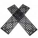 Pair Black Recovery Tracks Road Tyre Ladder Anti-skid Sand Track for Mud Sand Snow Grass