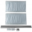 2pcs Car Window Sunshade Curtain UV Protection Visor Mesh Cover Shield