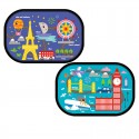 2pcs Cartoon Car Car Window Baby Sunshades Rear Side Window Sunshade Protect Window Film