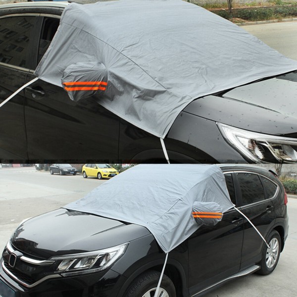 Car Windshield Snow & Sun Cover Tarp Ice Scraper Universal Dust Removal Truck