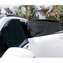 Pair Rear Car Sun Shade Window Visor Mesh Curtain UV Protection Rear Side Black