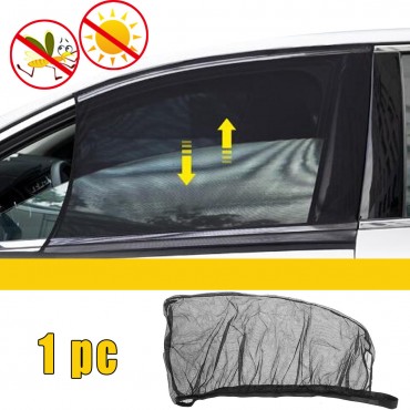 Universal Car Sun Shade Cover Black Front Side Window Provides UV Protection