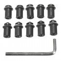 10pcs M5X16mm Windscreen Wind Shield Bolts Screw Kit Set Motorcycle Universal