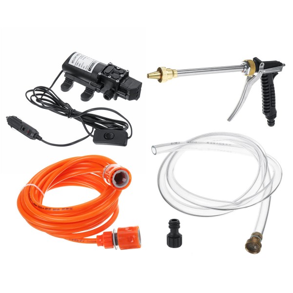 12V 120W High Pressure Washer Cleaner Water Wash Pump Sprayer Kit Tool For Vehicle