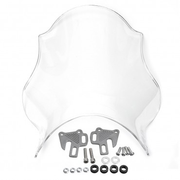 Front Motorcycle Windshield Windscreen Universal For Honda Yamaha Kawasaki Suzuki