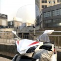 Motorcycle Clear Windshield Cover Windscreens Widened DIY Wind Deflectors Moped Scooter Universal
