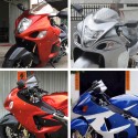 Motorcycle Wind Shield For Suzuki GSXR 1300 Hayab Transparent/Chrome