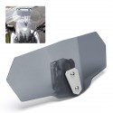 Motorcycle Windshield Screen Extension Spoiler Wind Deflector Adjustable Clip On Universal