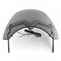 Universal 5-7inch Smoke Round Headlight Front Fairing Motorcycle Windshield Windscreen With LED