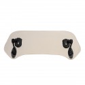 Universal Adjustable Clip On Brown Windshield Extension Spoiler Wind Big Windscreen Deflector For Motorcycle Scooter