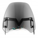 Universal LED Front Fairing Windshield Motorcycle Windscreen Fitting 5inch-7inch Round Headlight