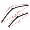 Pair Front Wiper Blades Set For Audi A3/VW GOLF MK7 2012- 2016 RHD Vehicles