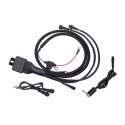 MK5W 12V 10A Motorcycle Light Reset Switch Waterproof Wiring Harness Flash Control Line Group Switch For Auto Car Scooter Work Spotlight Flashlight