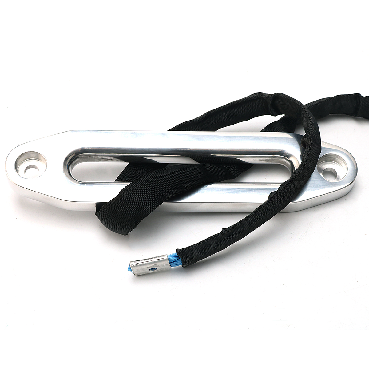 10mm-x-30m-Black-Synthetic-Winch-Rope-with-Aluminum-Hawse-Fairlead-ATV-Winch-Kit-1241593