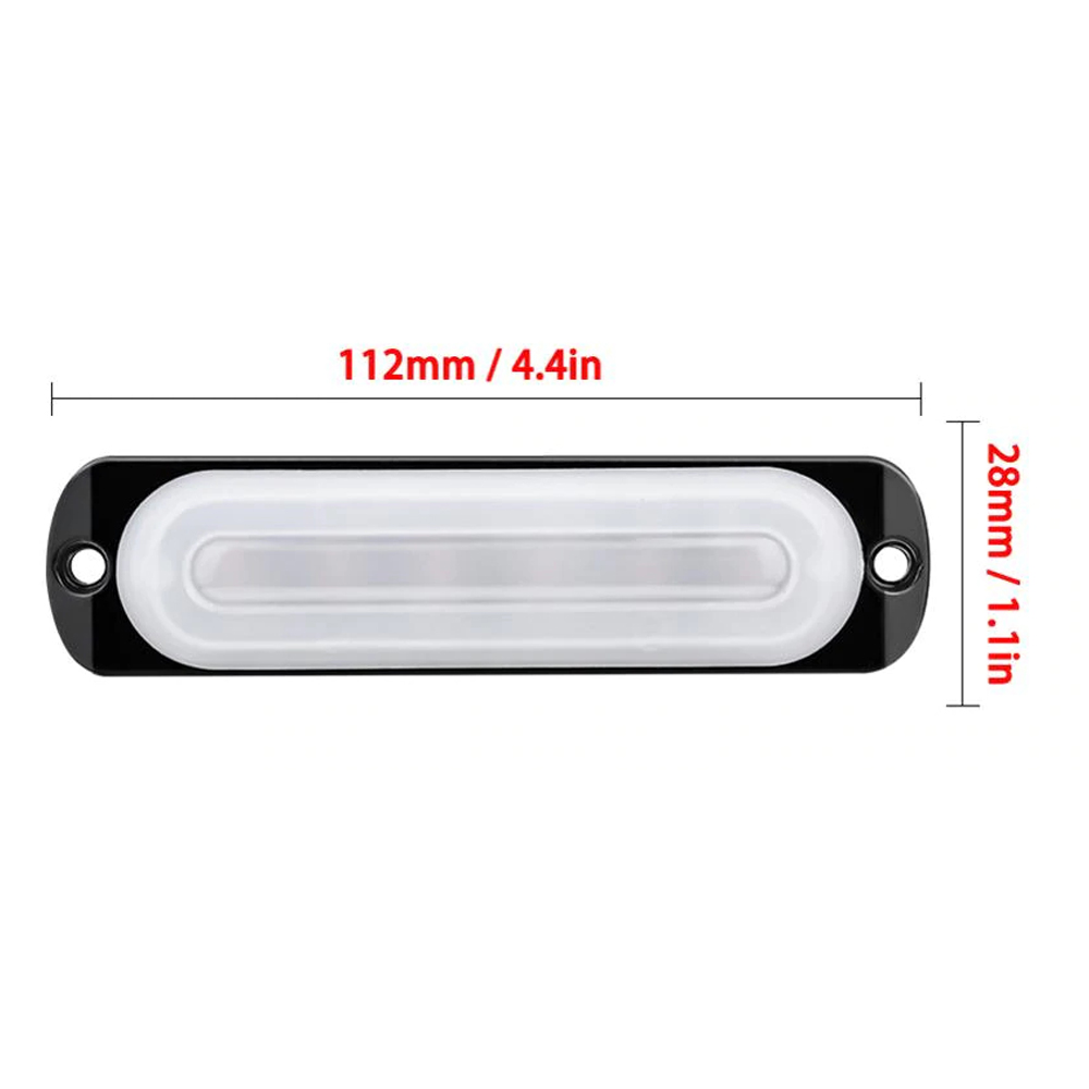12V-24V-18W-6-LED-Strobe-Side-Light-Guide-Lamp-For-Truck-Car-RV-Boat-1761576