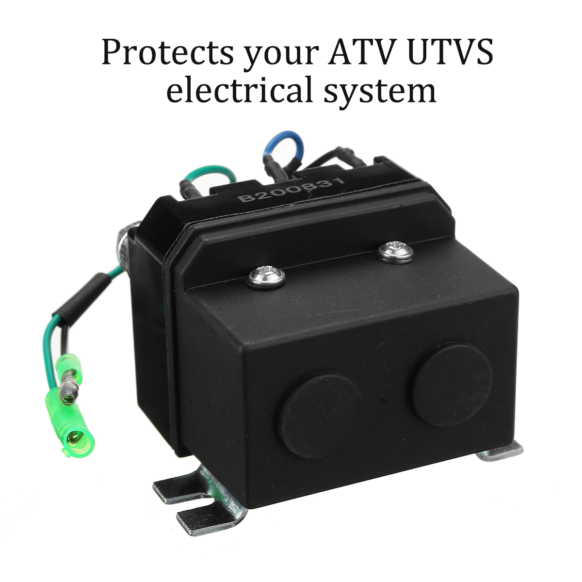 12V-250A-2000-5000lbs-Winch-SolenoidRelay-Control-Contactor-Thumb-Switch-For-ATV-UTV-SUVS-1779960