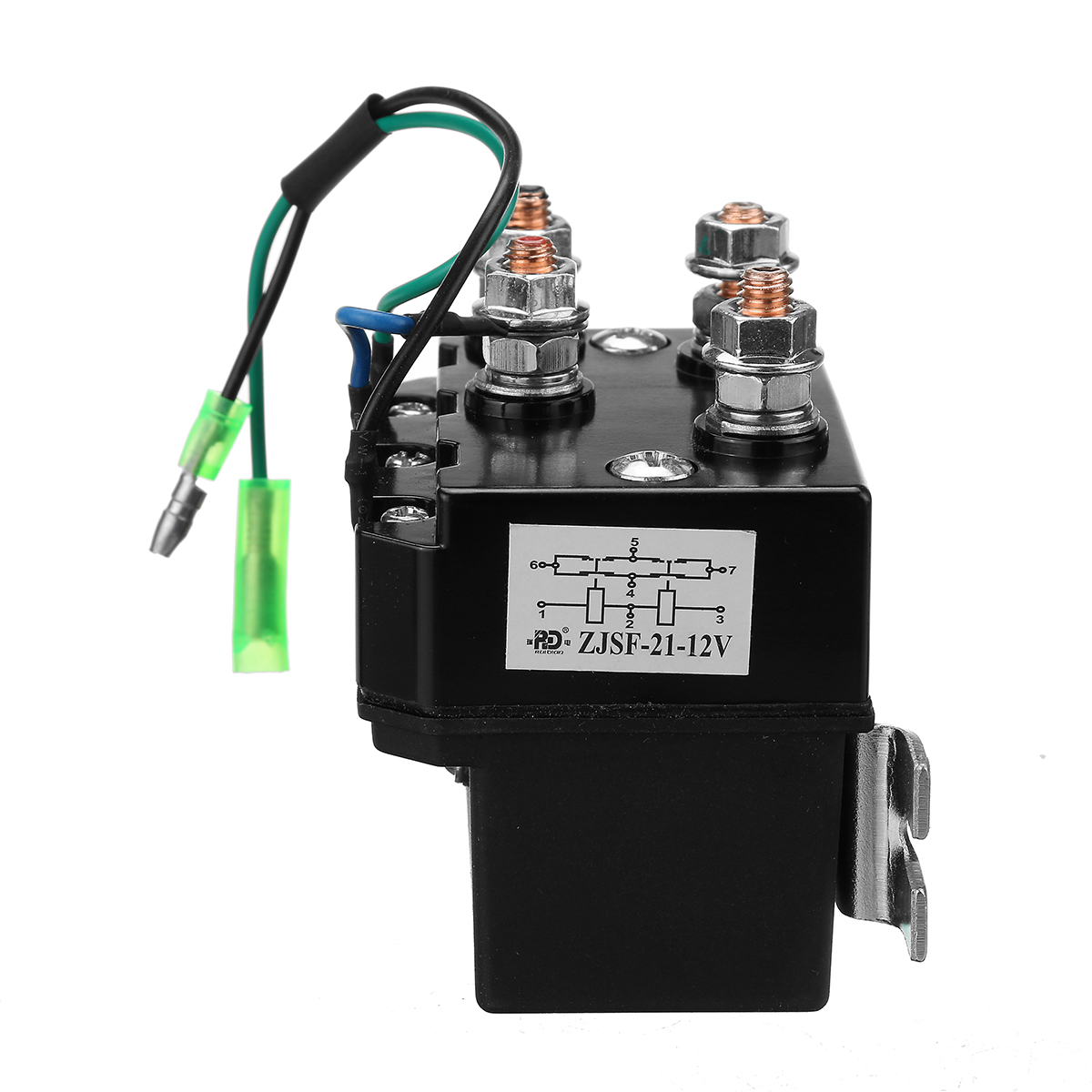 12V-250A-2000-5000lbs-Winch-SolenoidRelay-Control-Contactor-Thumb-Switch-For-ATV-UTV-SUVS-1779960