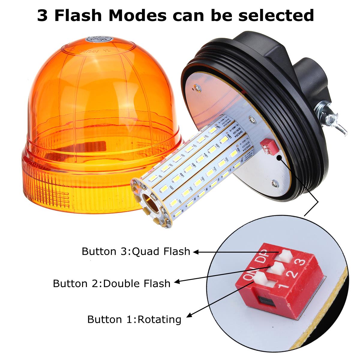 12V24V-LED-Rotating-Flashing-Amber-Beacon-Waterproof-Tractor-ATV-Motorcycle-Warning-Side-Light-1358628