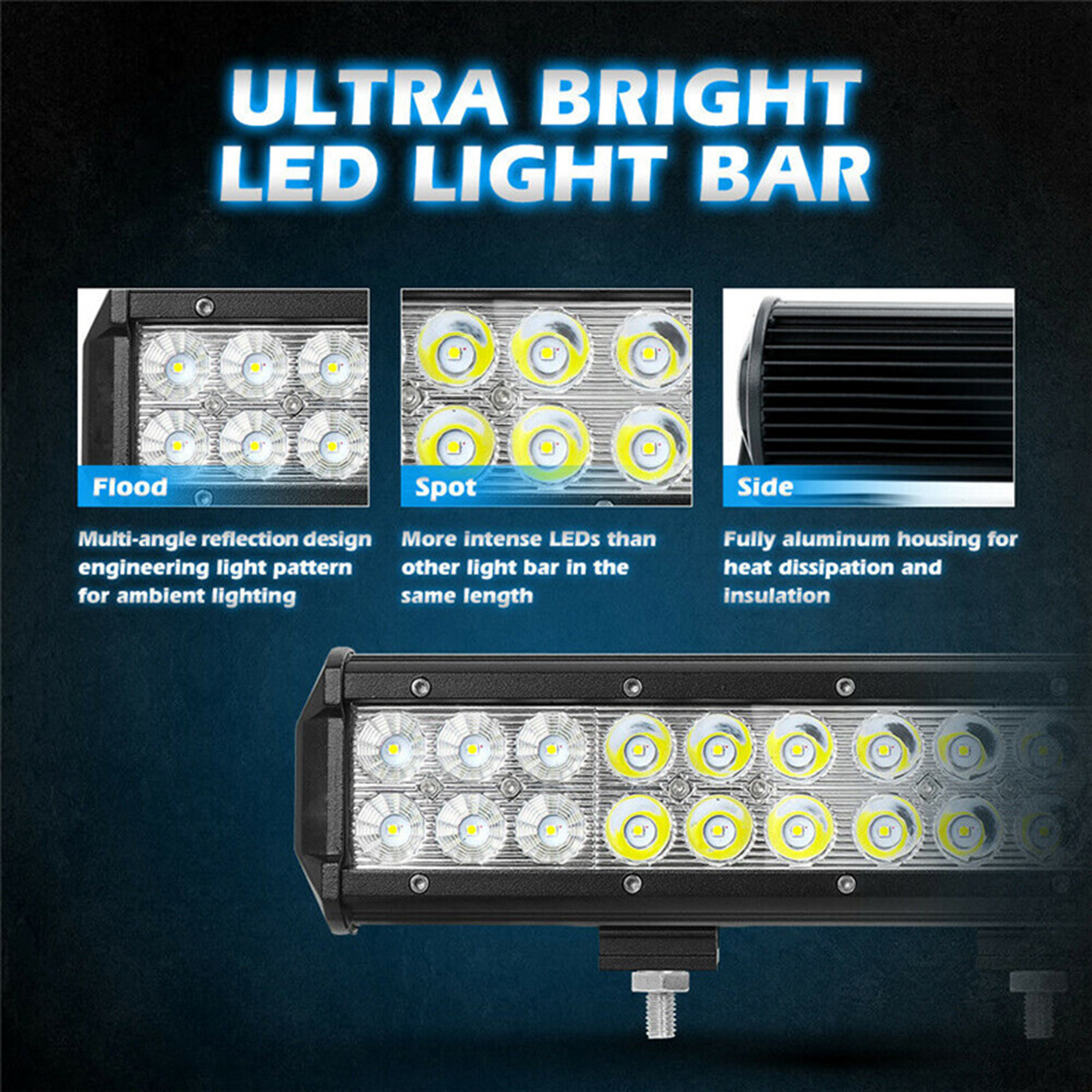 12quot-inch-LED-Light-Bar--Number-Plate-Frame-Bumper-Mount-Bracket--Wire-Combo-1741074
