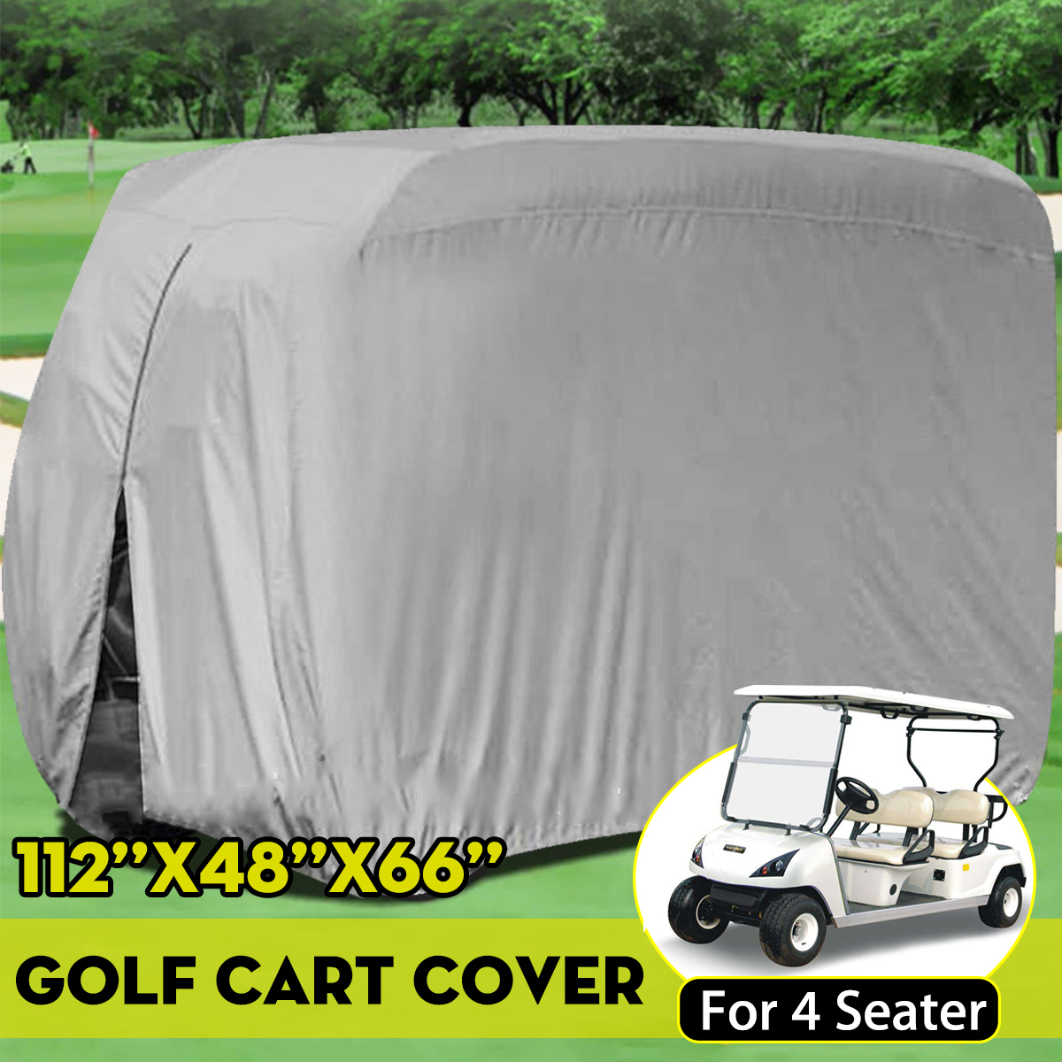 210D-Oxford-4-Passenger-Golf-Cart-ATV-Cover-L-285x122x168cm-Silver-1574178