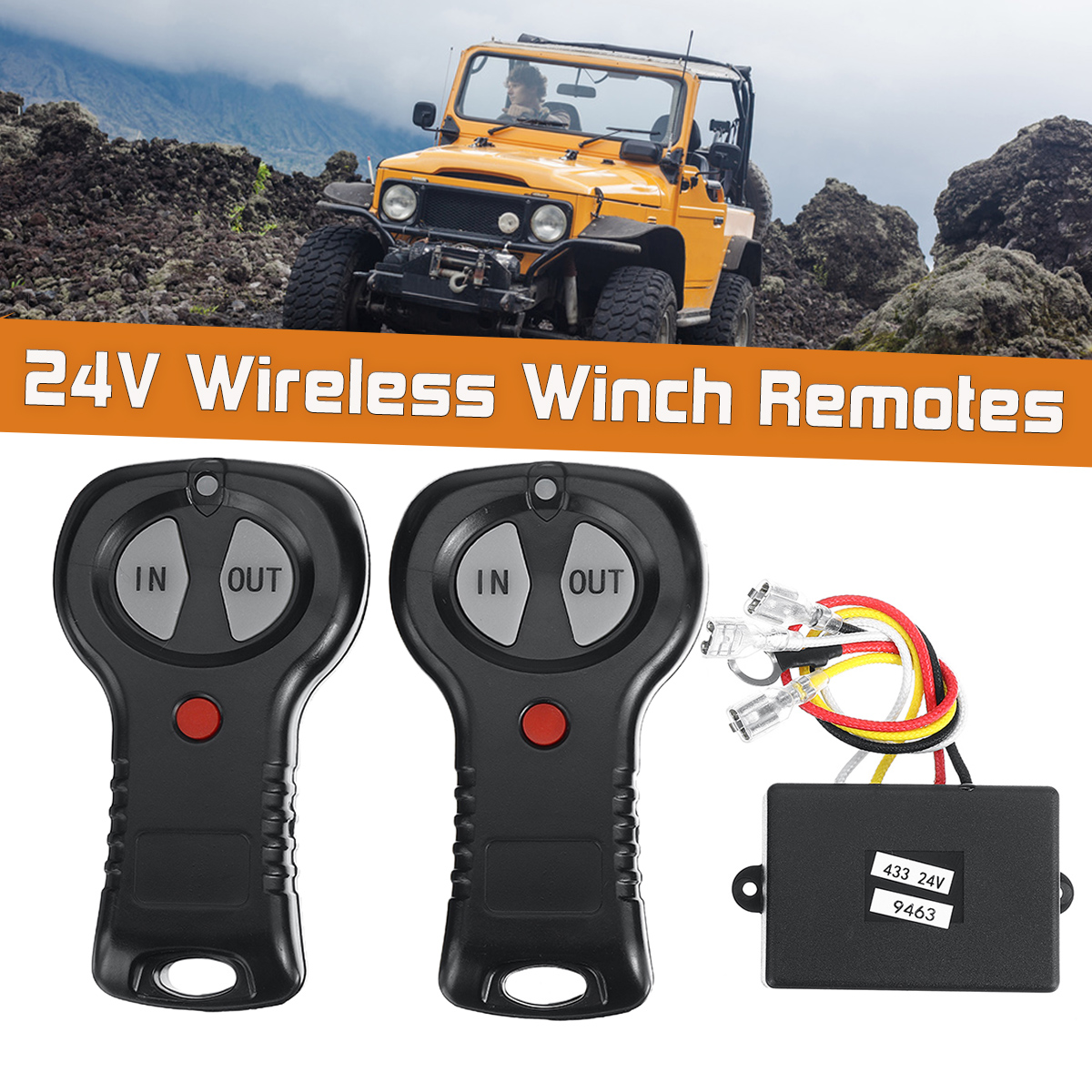 24V-Wireless-Remote-Control--Receiver-For-Jeep-Truck-SUV-ATV-Off-Road-1796769
