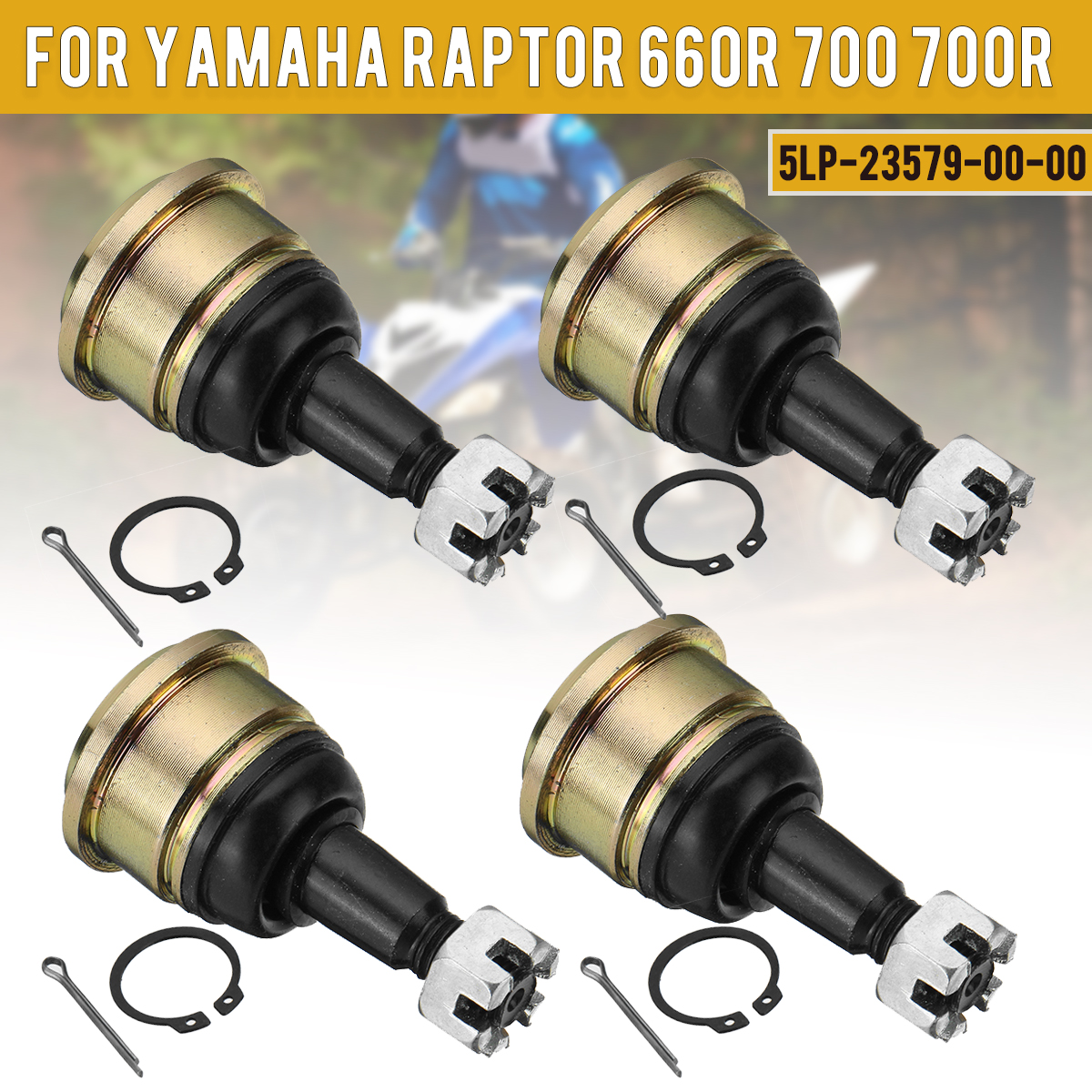 4-Pack-Ball-Joint-For-Yamaha-5LP-23579-00-00-Raptor-660R-700-700R-Upper-Lower-1783795