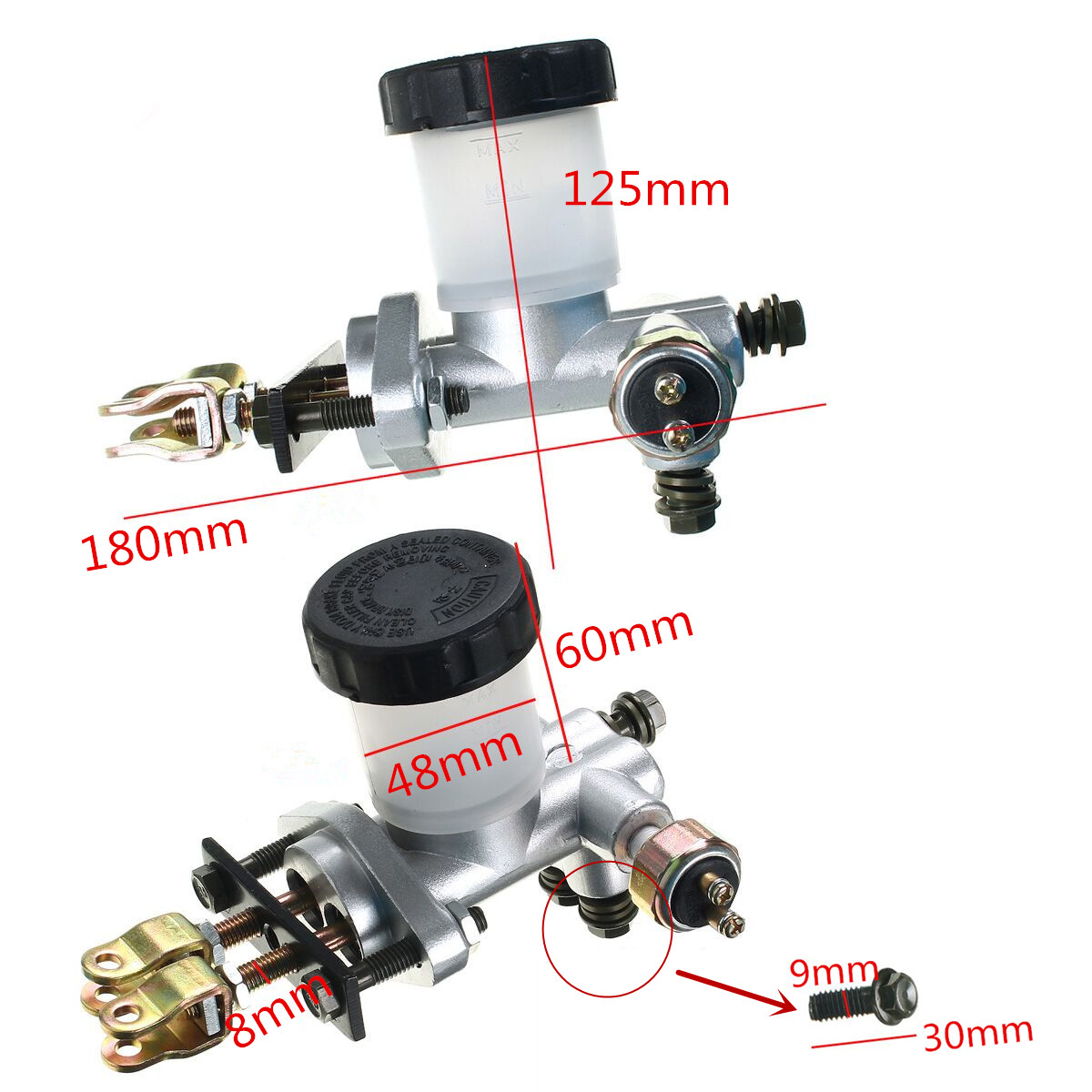 90cc-110cc-150cc-200cc-250cc-Brake-Master-Cylinder-For-BUGGY-ATV-Go-Kart-KINROAD-BAJA-1115922