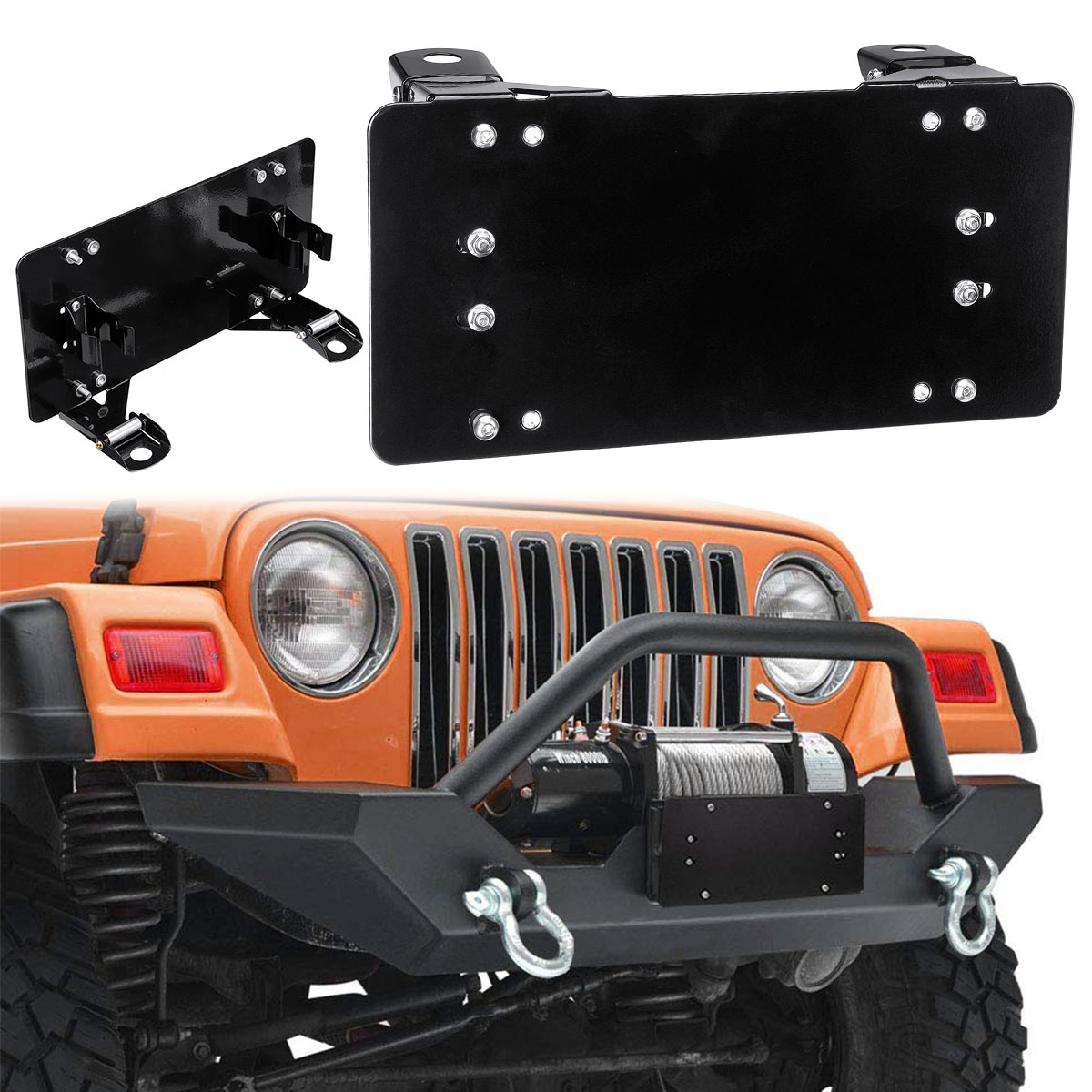 Auto-Front-Bumper-License-Plate-Mounting-Bracket-Holder-For-Car-Truck-SUV-ATV-1709676