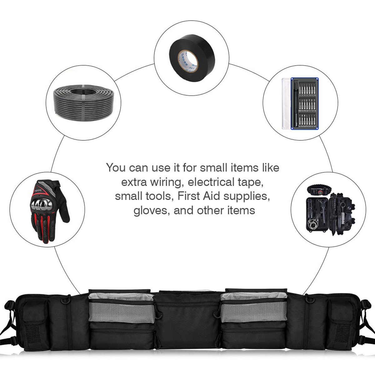 Classic-Accessory-QuadGear-Black-UTV-Large-Roll-Cage-Organizer-For-Most-Full-Size-UTV-1796773