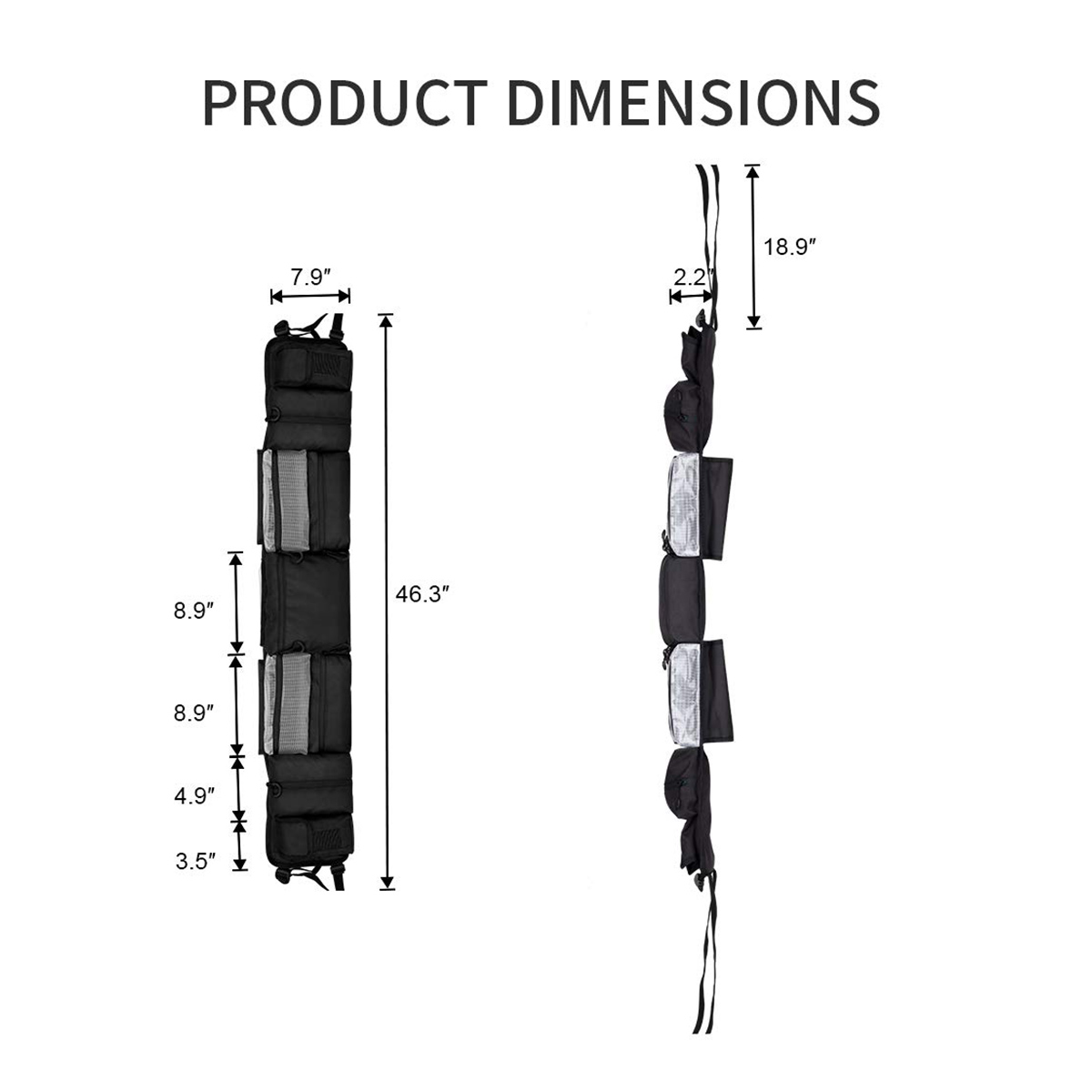 Classic-Accessory-QuadGear-Black-UTV-Large-Roll-Cage-Organizer-For-Most-Full-Size-UTV-1796773